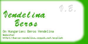 vendelina beros business card